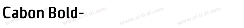 Cabon Bold字体转换